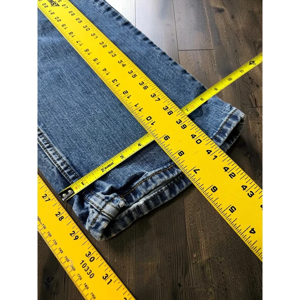 Levi's 559 Relaxed Straight Jeans Mens 34x32 Blue Denim Distressed Baggy Skater